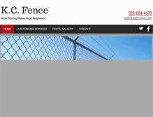 Tablet Screenshot of kcfencema.com